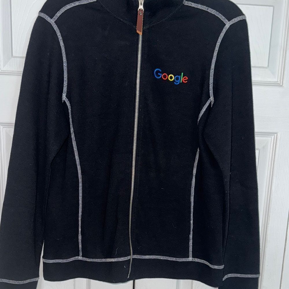 Google Black Zip-Up Jacket